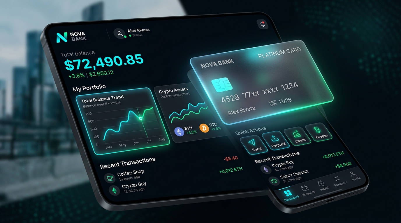 Nova Bank Fintech Mobile App