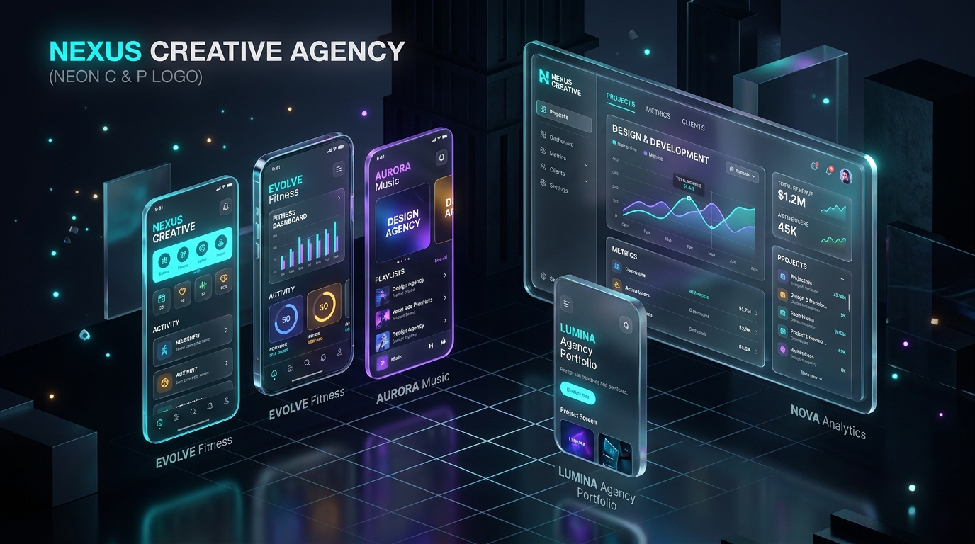 Orbitex Studio 3D UI/UX Digital Showcase